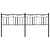 Tête de lit métal noir 193 cm 