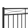 Tête de lit métal noir 193 cm 