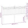Tête de lit métal noir 193 cm 