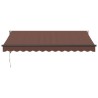 Auvent rétractable automatique marron 350x250 cm 