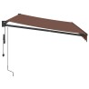 Auvent rétractable automatique marron 350x250 cm 
