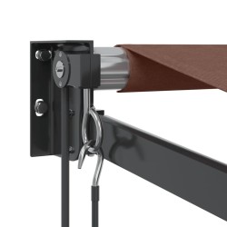 Auvent rétractable automatique marron 350x250 cm 