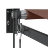 Auvent rétractable automatique marron 350x250 cm 