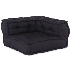 3 poufs modulairesen tissu anthracite 