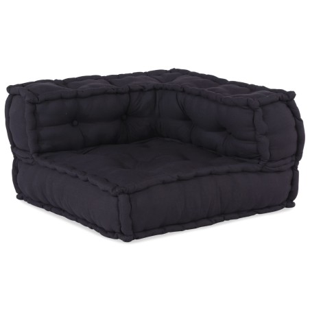 3 poufs modulairesen tissu anthracite 