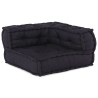 3 poufs modulairesen tissu anthracite 