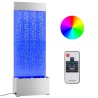 Colonne à bulles avec LED RVB Inox et acrylique 110 cm 