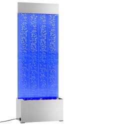 Colonne à bulles avec LED RVB Inox et acrylique 110 cm 