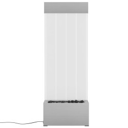Colonne à bulles avec LED RVB Inox et acrylique 110 cm 