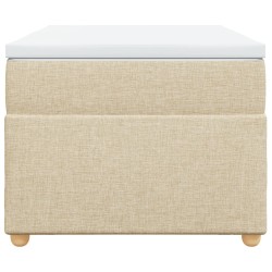 Sommier à lattes de lit avec matelas Crème 90x200 cm Tissu 