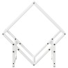Portant de bois chauffage blanc 50x25x50 cm 