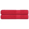 Serviettes de sauna 2 pcs rouge 80x200 cm 360 g/m² 100% coton 