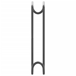 Porte-brides 3 pcs noir acier 