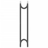 Porte-brides 3 pcs noir acier 