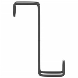Porte-brides 3 pcs noir acier 