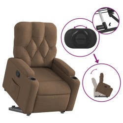 Fauteuil inclinable Marron Tissu 