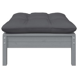 Salon de jardin 5 pcs avec coussins bois de pin massif 