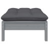 Salon de jardin 5 pcs avec coussins bois de pin massif 