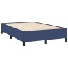 Sommier à lattes de lit matelas et LED bleu 120x190 cm tissu 