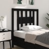 Tête de lit Noir 81x4x100 cm Bois massif de pin 