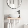 Supports d'étagères pour lavabo 2 pcs blanc rectangulaire acier 