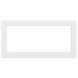 Supports d'étagères pour lavabo 2 pcs blanc rectangulaire acier 