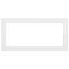 Supports d'étagères pour lavabo 2 pcs blanc rectangulaire acier 