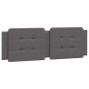 Lit avec matelas gris 160x200 cm similicuir 