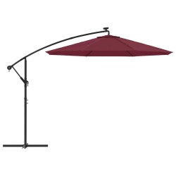 Tissu de remplacement pour parasol déporté Rouge bordeaux 350cm 