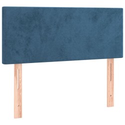 Sommier à lattes de lit avec matelas Bleu foncé 90x200 cm 