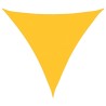 Voile d'ombrage 160 g/m² triangulaire jaune 5x5x5 m PEHD 