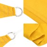 Voile d'ombrage 160 g/m² triangulaire jaune 5x5x5 m PEHD 