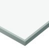 Porte coulissante Verre ESG et aluminium 90x205 cm Argenté 