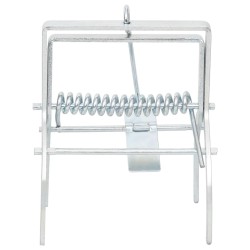 Pièges à taupes 4 pcs Argenté Acier galvanisé 