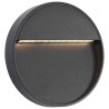 Appliques murales à LED d'extérieur 2 pcs 3 W Noir Rond 