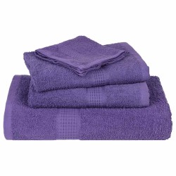 Serviettes d'invité 10 pcs violet 30x50 cm 360 g/m² 100% coton 