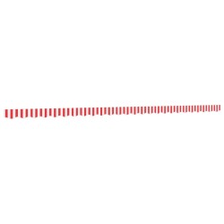 Tissu de remplacement de cantonnière d’auvent rouge blanc 6 m 