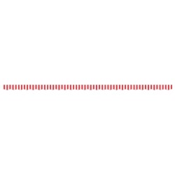 Tissu de remplacement de cantonnière d’auvent rouge blanc 6 m 