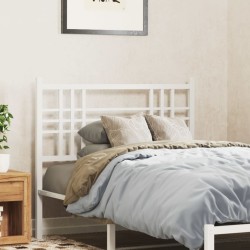 Tête de lit métal blanc 100 cm 