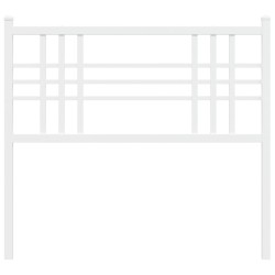 Tête de lit métal blanc 100 cm 