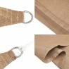 Voile d'ombrage 160 g/m² Taupe 4x5x5 m PEHD 