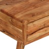 Table basse Bois massif avec tiroir sculpté 100x50x40 cm 