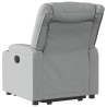 Fauteuil inclinable électrique gris clair tissu 