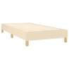 Sommier à lattes de lit avec matelas Crème 100x200 cm Tissu 