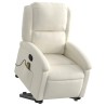Fauteuil de massage inclinable Crème Velours 