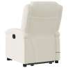 Fauteuil de massage inclinable Crème Velours 