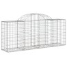 Paniers à gabions arqués 5 pcs 200x50x80/100 cm Fer galvanisé 