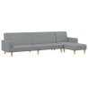 Ensemble de canapés 2 pcs gris clair tissu 