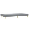 Ensemble de canapés 2 pcs gris clair tissu 