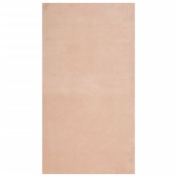 Tapis HUARTE à poils courts doux lavable rouge clair 60x110 cm 